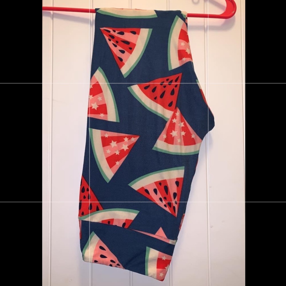 LuLaRoe One Size Watermelon Leggings